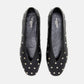 Le Monde Béryl - Women's Regency Slipper Studded Leather Flats