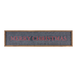 Ornate Metal Merry Christmas Sign 34"L
