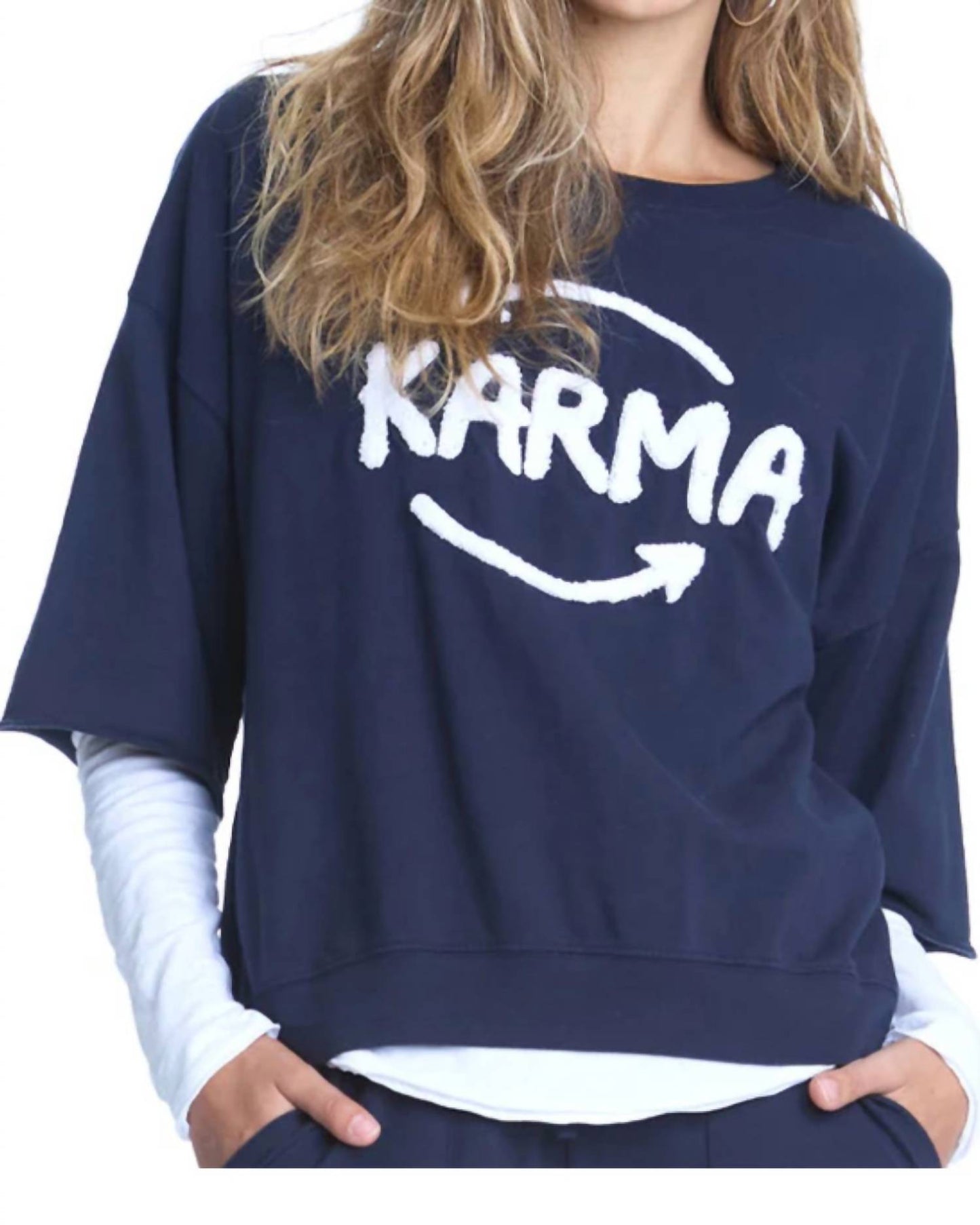 Elliott Lauren - Embroidered Pullover Top