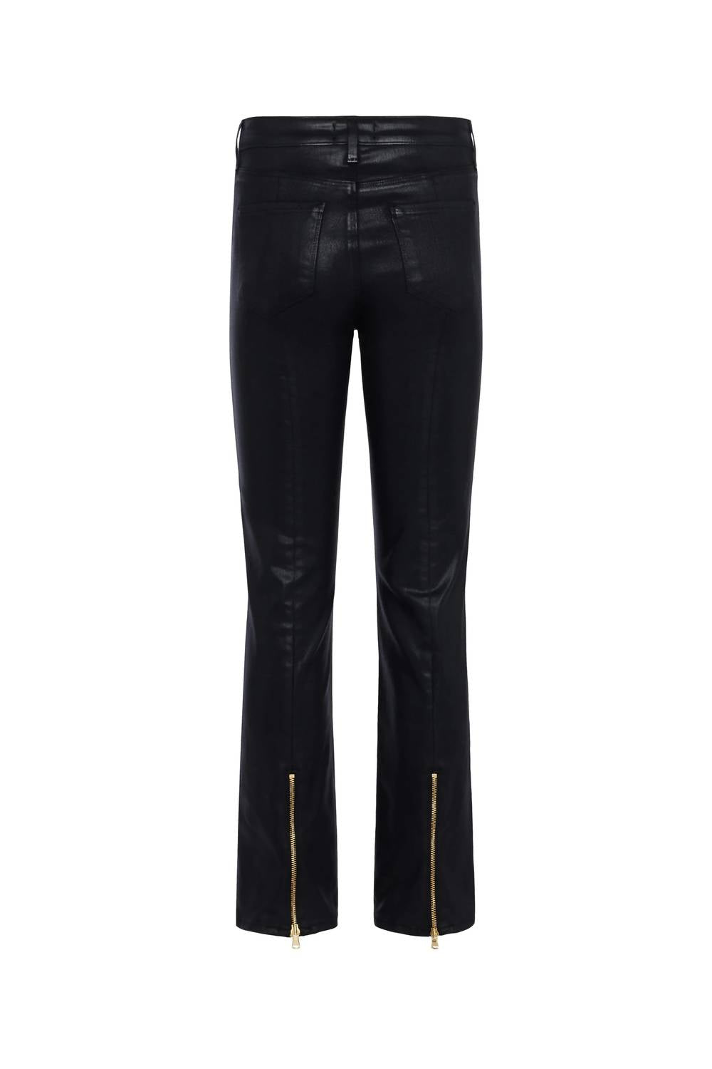 L'Agence - Ginny High Rise Straight Back Zip Jeans