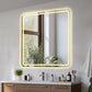 LED Bathroom Mirror with Anti-Fog, Rust Resistance, and Tri-Color Lighting