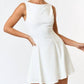 Blue Blush - Rachel Low Back Skater Mini Dress