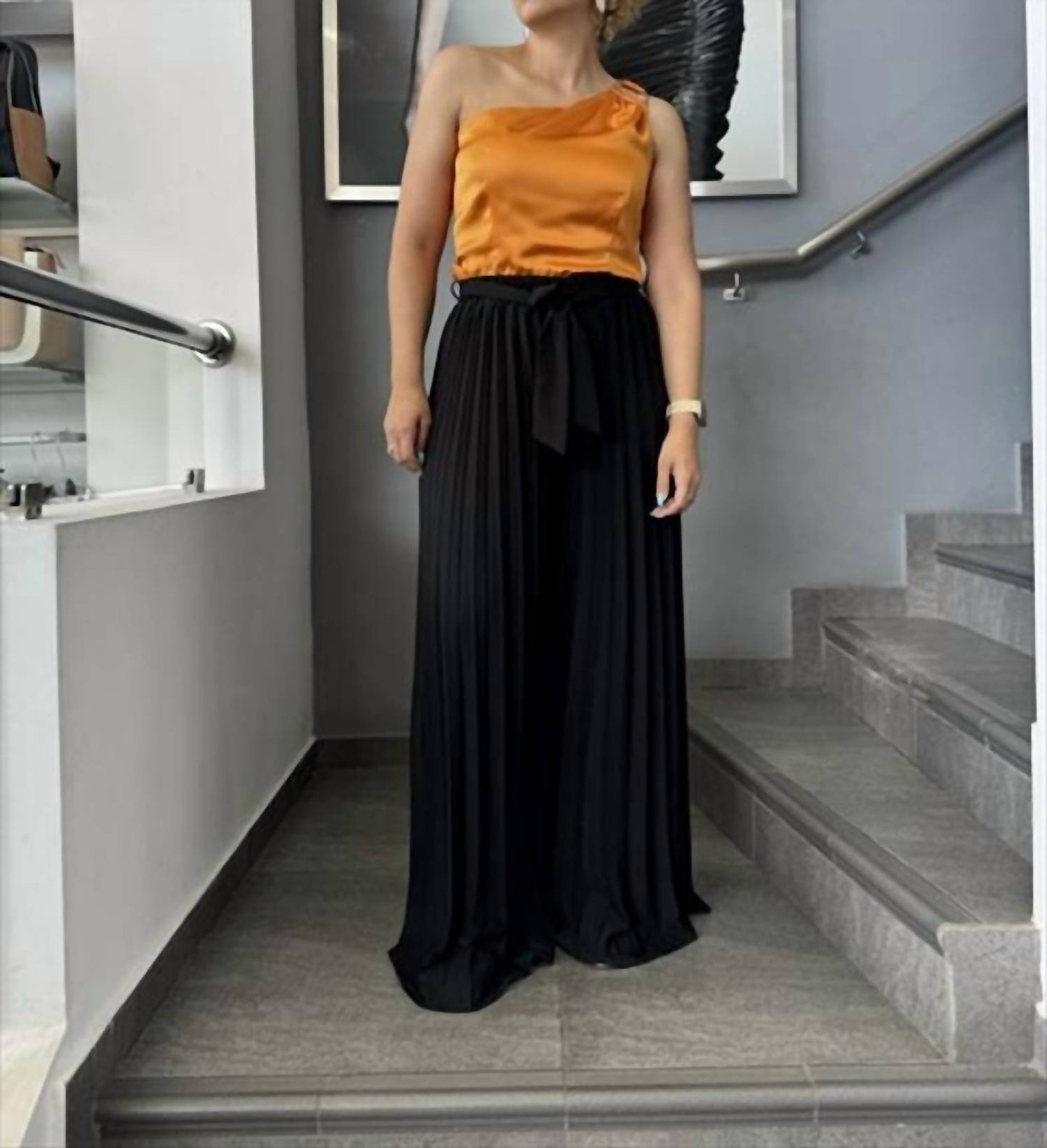 Apple Tree Apparel - Side Open Wide Leg Pants