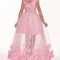 Rachel Allan - 3d Glitter Tulle Dress