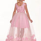 Rachel Allan - 3d Glitter Tulle Dress