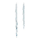 Melted Glass Icicle Drop Ornament (Set of 6)