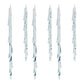 Melted Glass Icicle Drop Ornament (Set of 6)