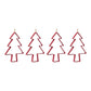 Pine Tree Cookie Cutter Ornament (Set of 4)