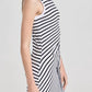 Atm - Classic Jersey Stripe Twist Dress