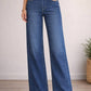 Judy Blue - High Waist Retro Wide Leg Jeans - Petite