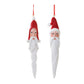 Carved Santa Drop Ornament (Set of 6)