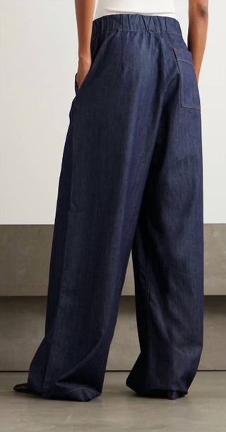 Dries Van Noten - Pila Pleated High Rise Wide Leg Jeans