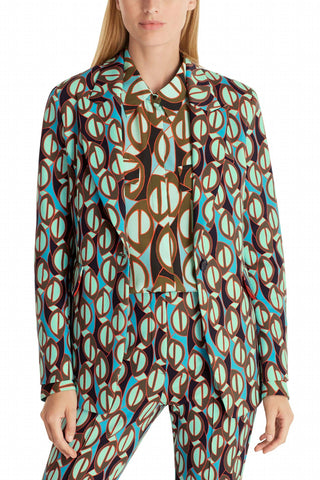 Marc Cain - Retro Print Single-breasted Blazer