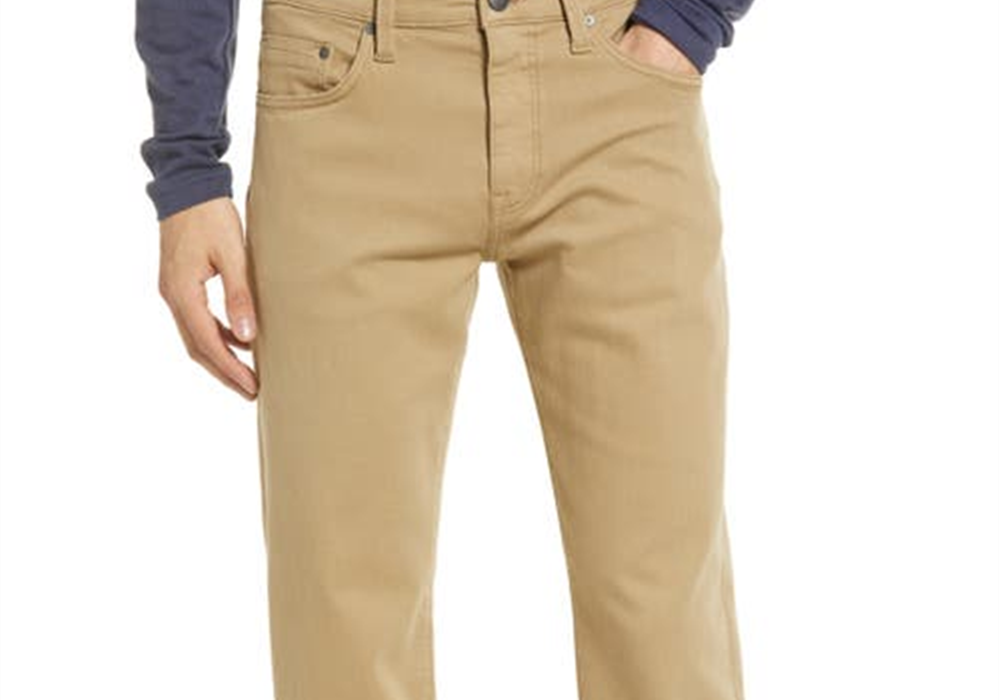 Mavi Jeans Zach Straight Leg Twill Pants In British Khaki Newport Size 36 X 30