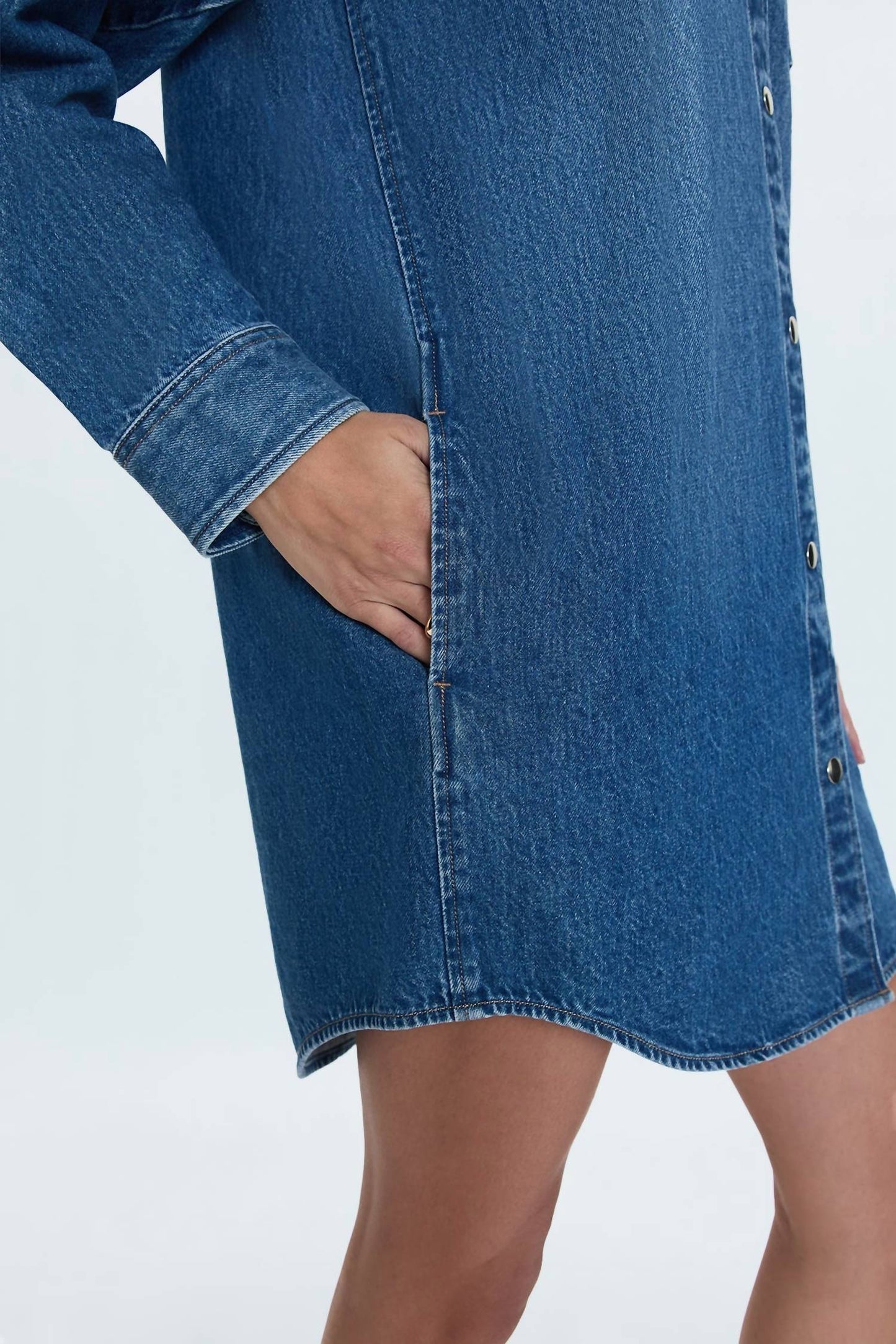 Pistola - Elle Denim Mini Shirt Dress