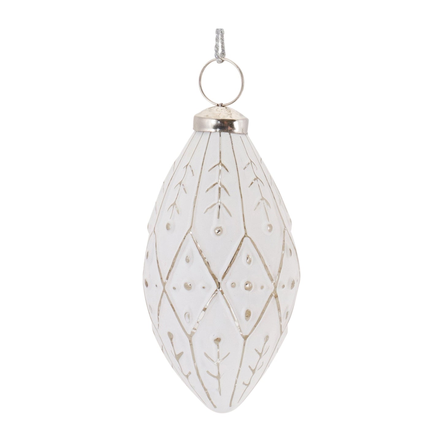 Frosted Glass Onion Ornament (Set of 6)