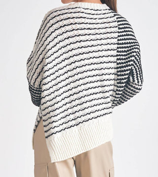 Elan - Mara Striped Sweater