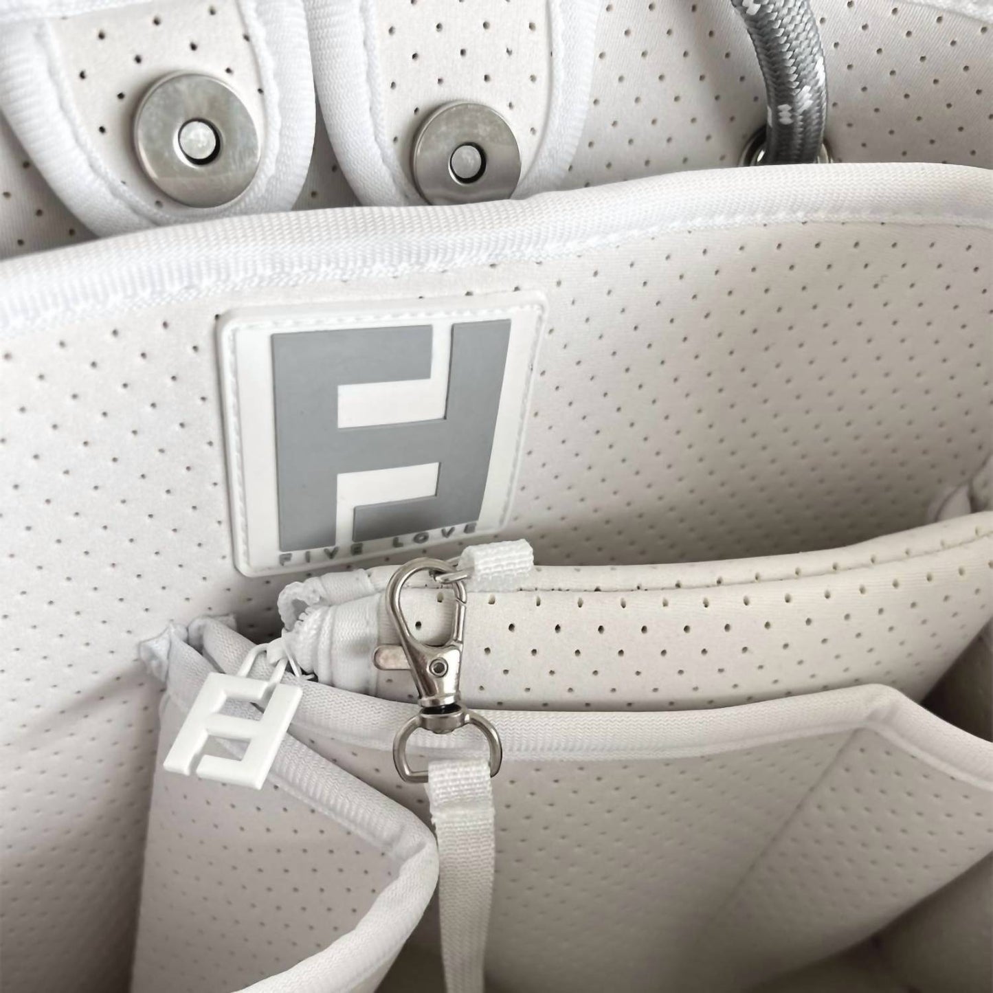 Five Love - Women Courtside Large Tennis Racket Tote Bag