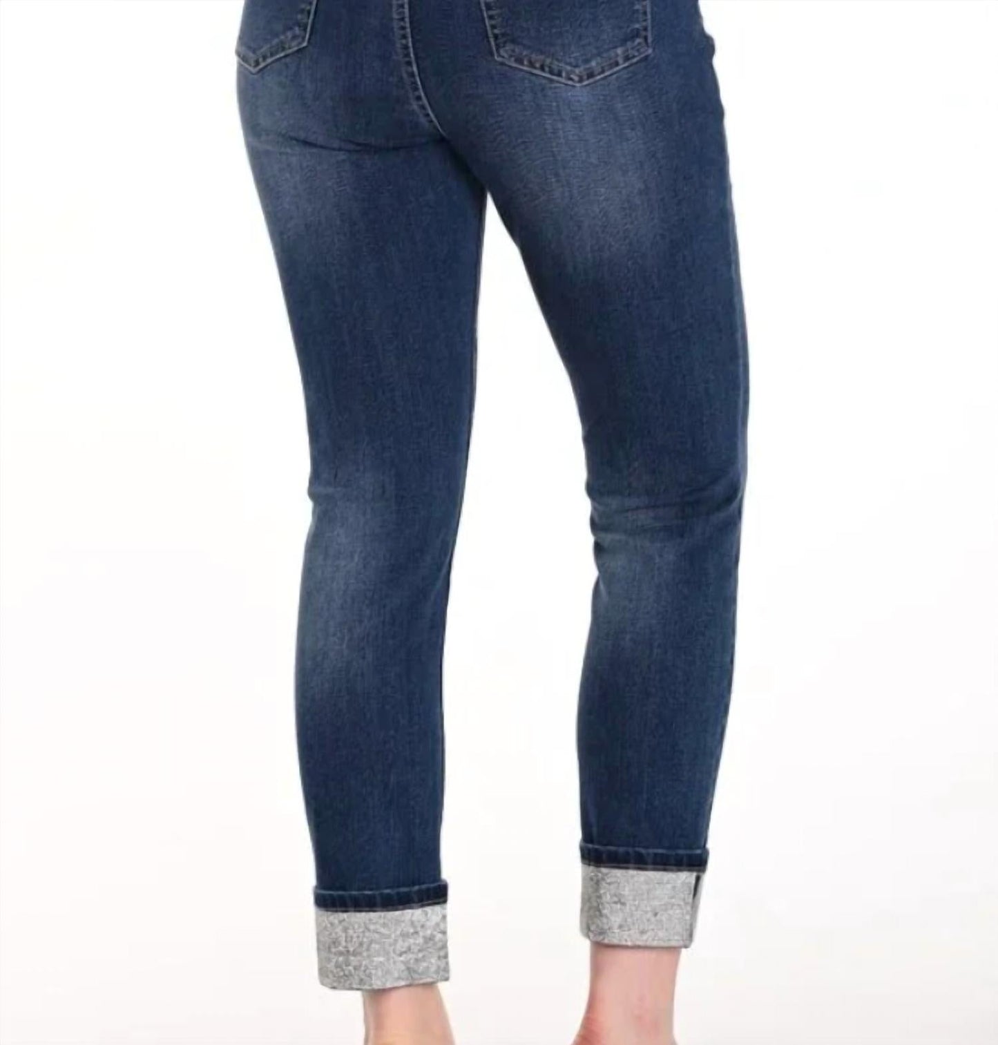 Frank Lyman - Wide Cuff Rhinestone Jeans
