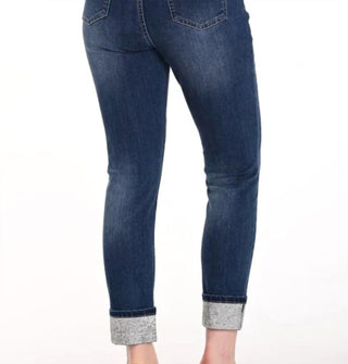 Frank Lyman - Wide Cuff Rhinestone Jeans