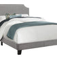 8th Street Transitional Full Upholstered Bed - Gray