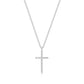 Eklexic - Women's Cz Cross Pendant Necklace