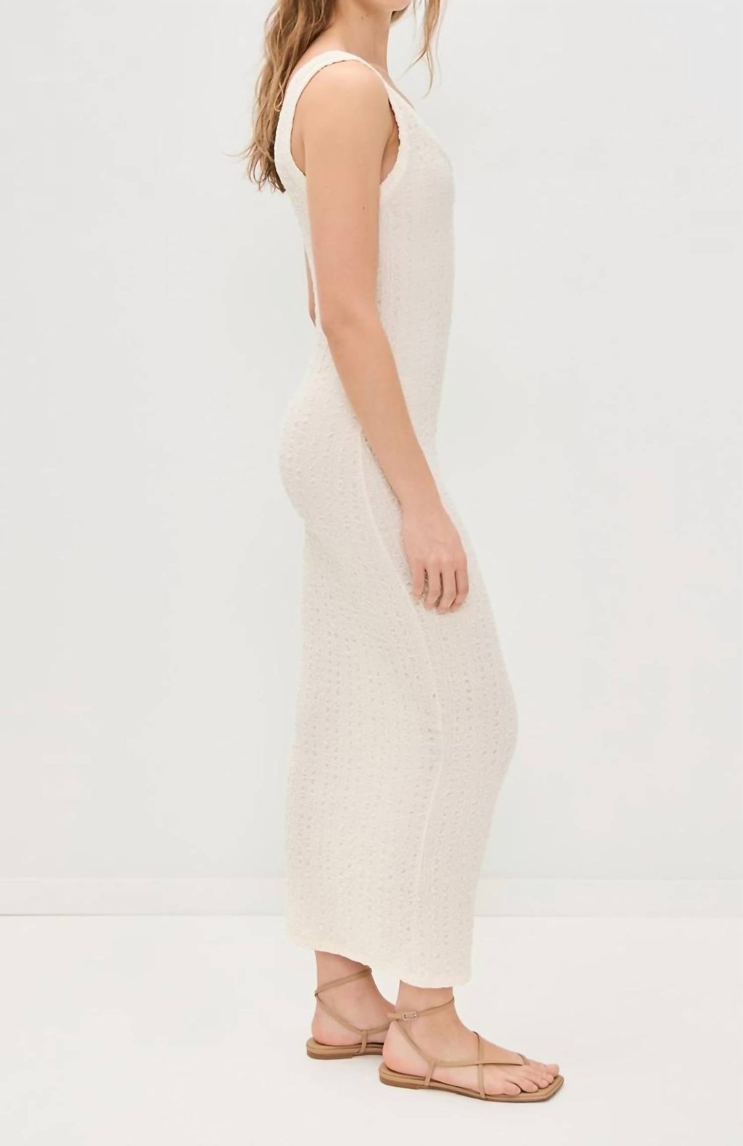 Enza Costa - Popcorn Puckered Tank Midi Dress
