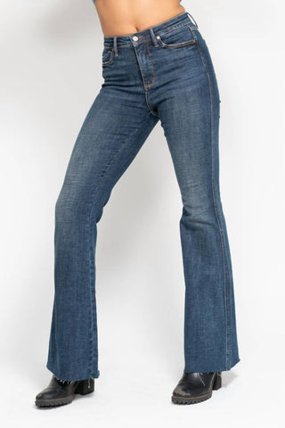 Judy Blue - Shield Back Pocket Flare Jeans