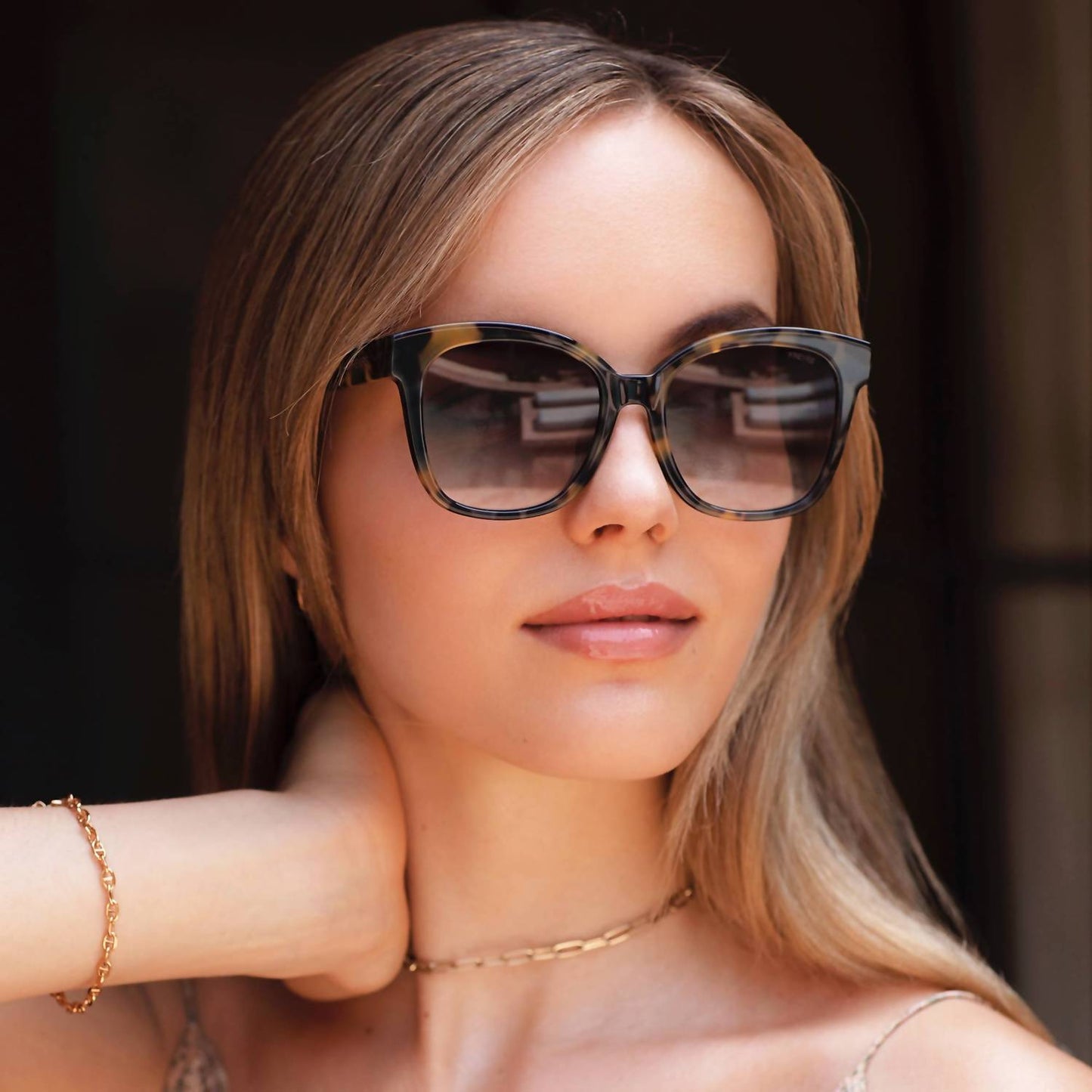 Freyrs Eyewear - Women's Amber Cat Eye Non-polarized Sunglasses