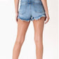 Kancan - Pastel Thread Distressed Denim Shorts