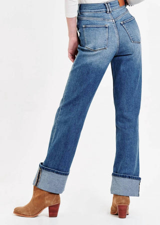 Dear John Denim - Holly Super High Rise Cuffed Straight Jeans