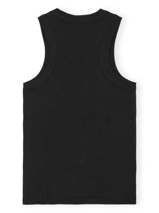 Ganni - Rib Jersey Embellish Tank Top