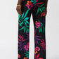 Joseph Ribkoff - Tropical Print Wide Leg Pants