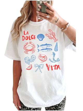 Hrt & Luv - La Dolce Vita Washed Graphic Tee