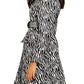Topshop - Zebra Print Double Breasted Shimmer Coat