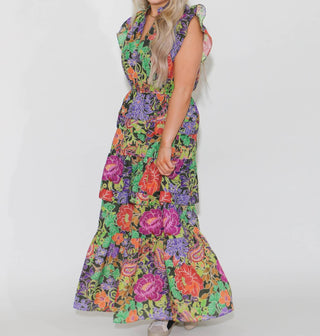 Thml - Floral Tiered Maxi Dress