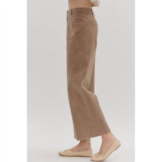 Entro - High Waist Wide Leg Pocket Pants