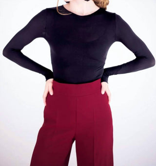 Amb Designs - Solid Raw Edge Second Skin Top