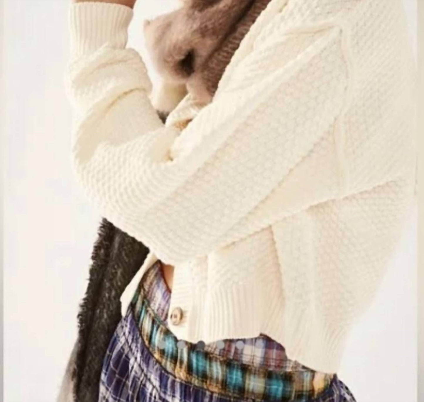 Free People - Winnie Waffle Cuff Beanie