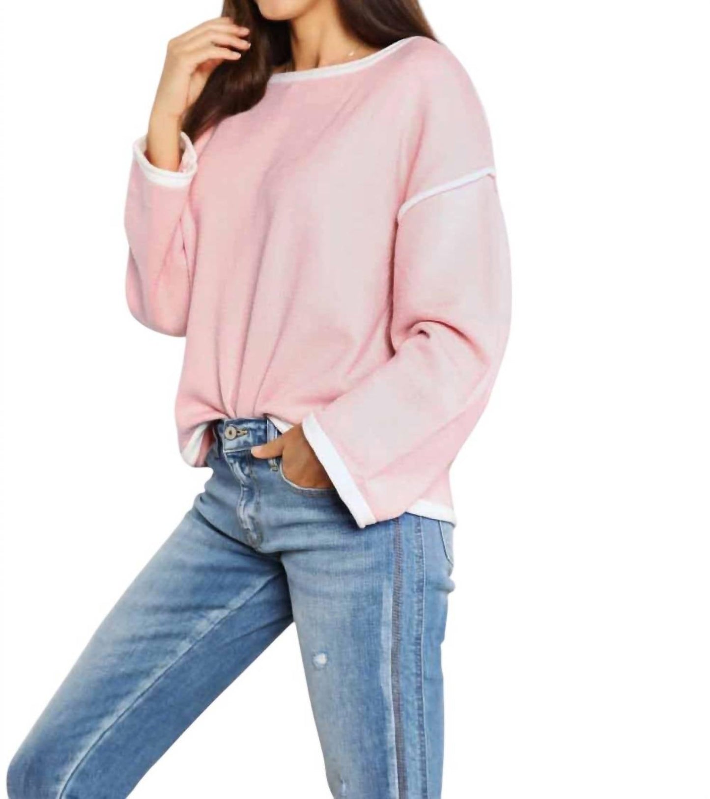 Double Take - Chic Dropped Shoulder Knit Top