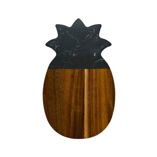 Creative Gifts International - Marble and Acacia Wood Pineapple Board