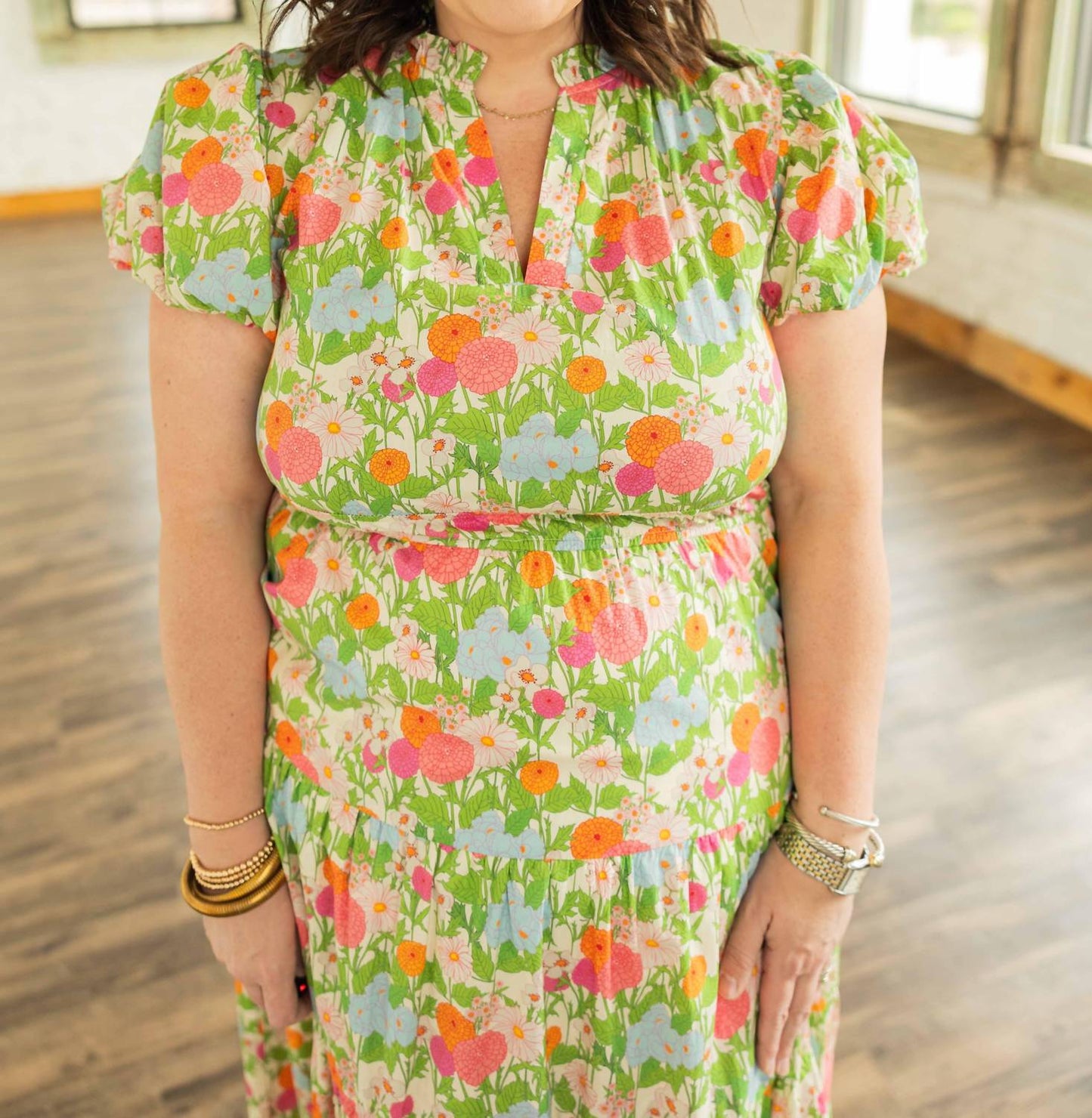 Entro - Brynlee Floral Maxi Dress - Plus
