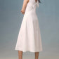Tcec - V-neck Vintage Midi Dress