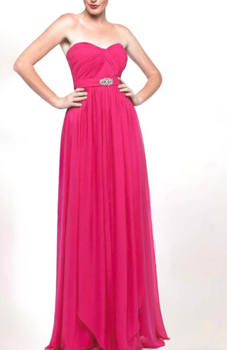 Milano Formals - Strapless Chiffon Dress