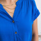 Blu Pepper - Short Roll Sleeve Button Down Shirt