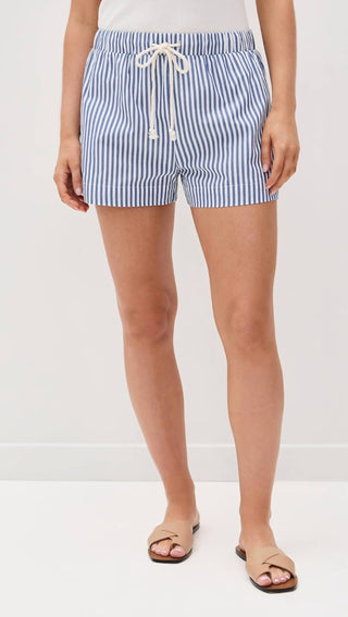 Perfectwhitetee - Riley Cotton Poplin Stripe Short