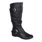 Journee Collection Women's Paris Boot Black Size 7.5M