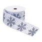 Glittered Snowflake Ribbon (Set of 2)