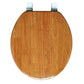 J&V Textiles Round Toilet Seat With Easy Clean & Change Hinge