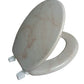 J&V Textiles Round Toilet Seat With Easy Clean & Change Hinge